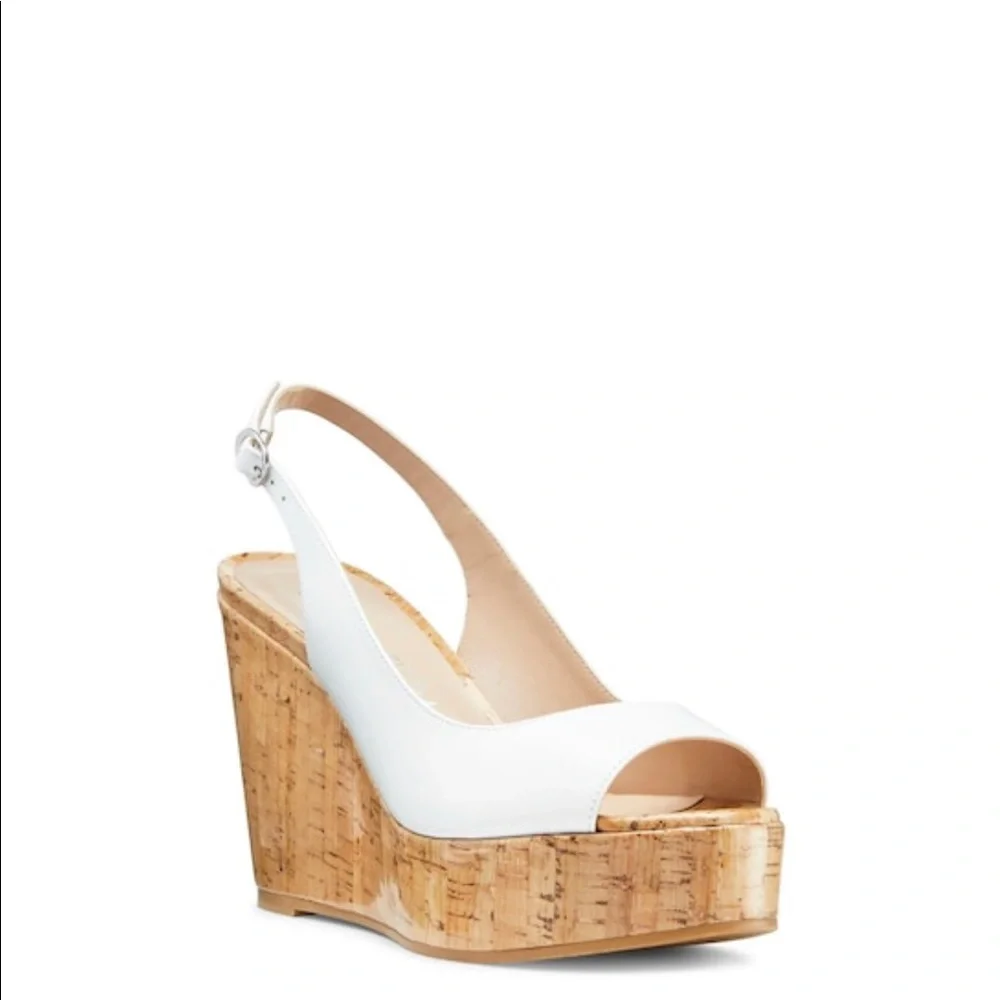 Stuart Weitzman 🤍 Riveria Platform Wedge, Women’s Size 9 - Picture 2 of 8